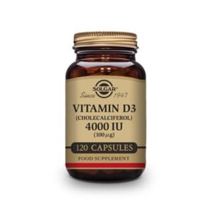 VITAMINA D3 4000ui (100mcg) 120cap.veg de SOLGAR
