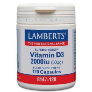 VITAMINA D3 2000UI 120cap. (LAMBERTS)