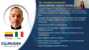 ESTUDIOS A HACERSE POST INOCULACIÓN POR EL DR EDUARDO INSIGNARES DE LA ASOCIACIÓN MUNDIAL
