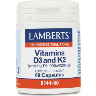 VITAMINA D3 1000ui + K2 90µg 60cap. (LAMBERTS)